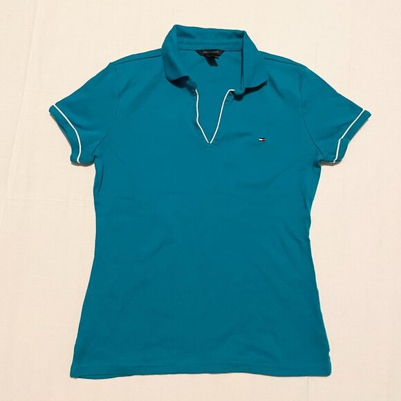 Tommy Hilfiger Womens Polo Tshirt Size Medium Shirt - Picture 15 of 15